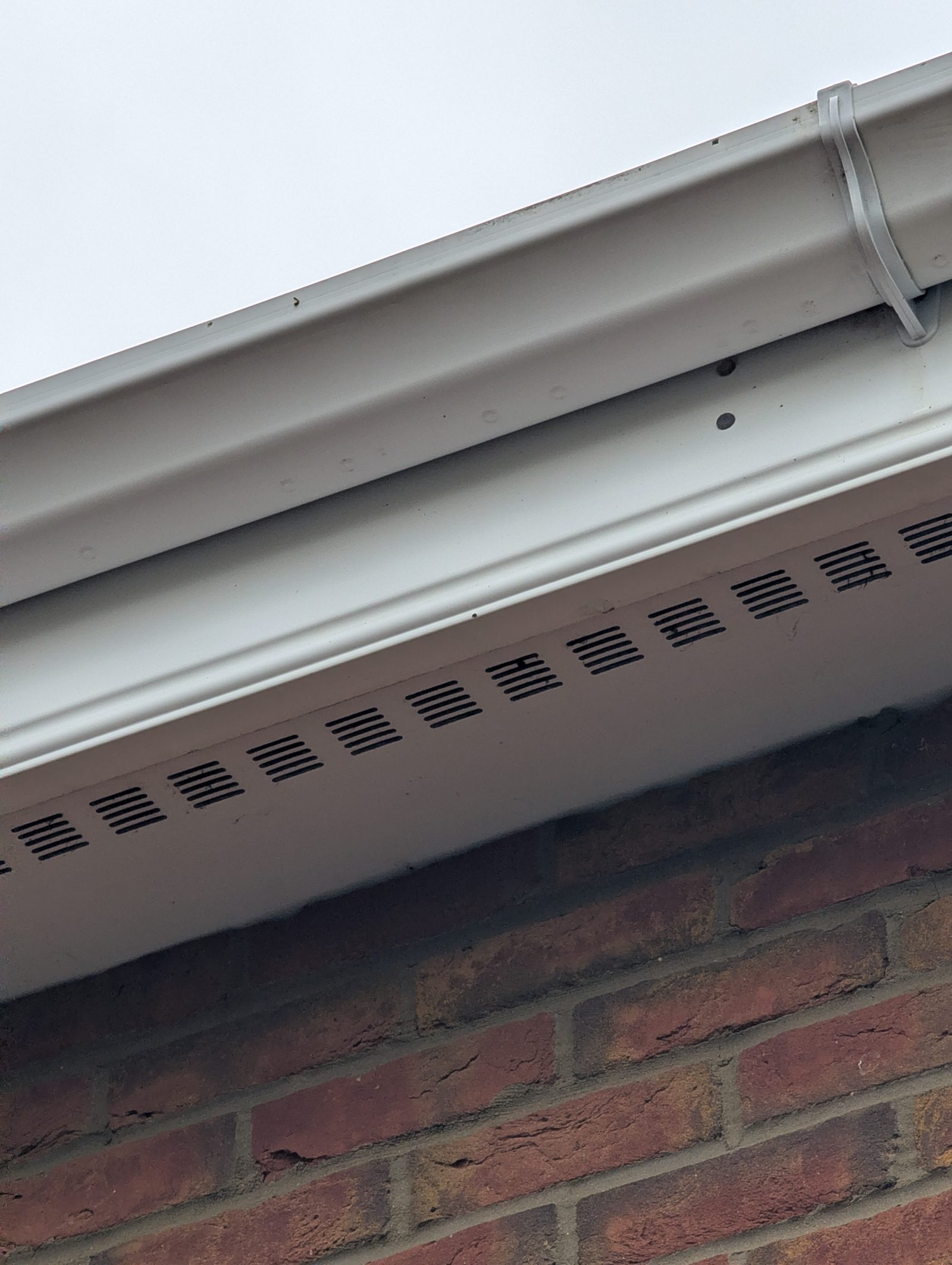 UPVC fascias after washing - bright white again